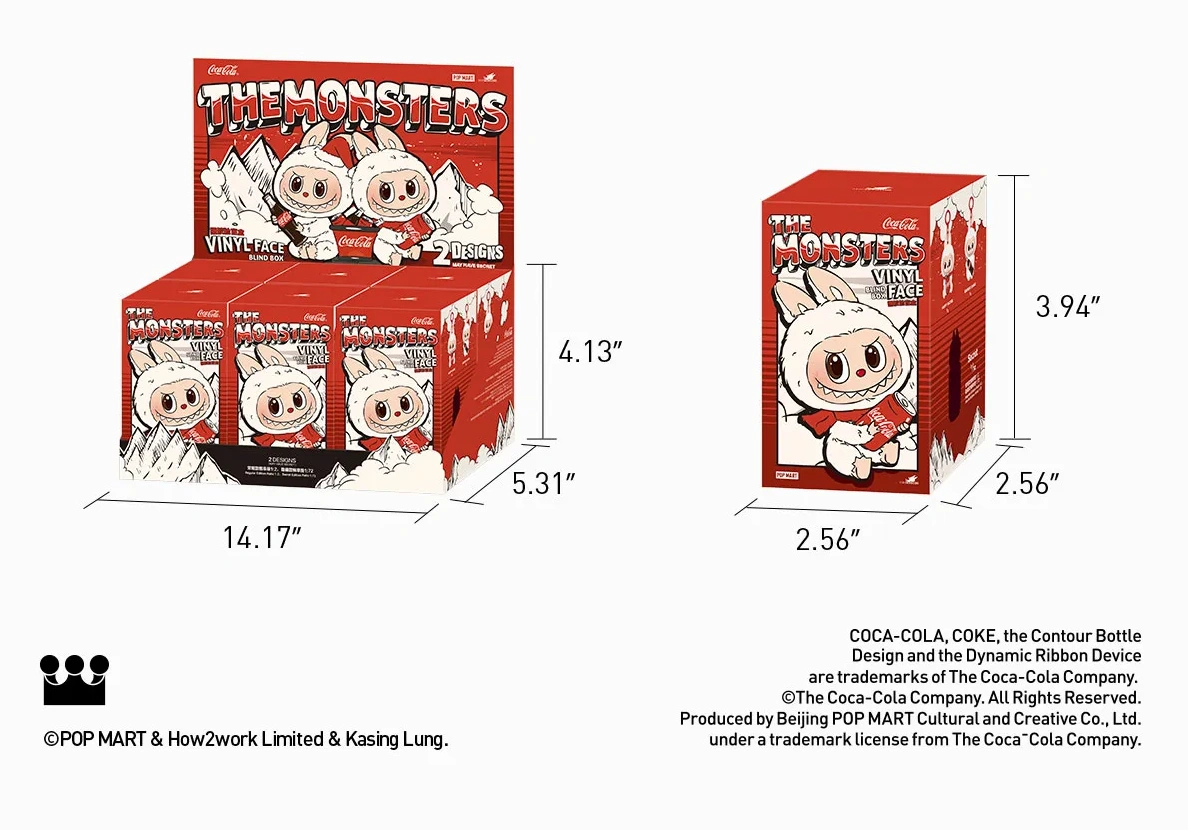 Labubu x Coca-Cola Vinyl Plush Pendant Series Timeless 8309