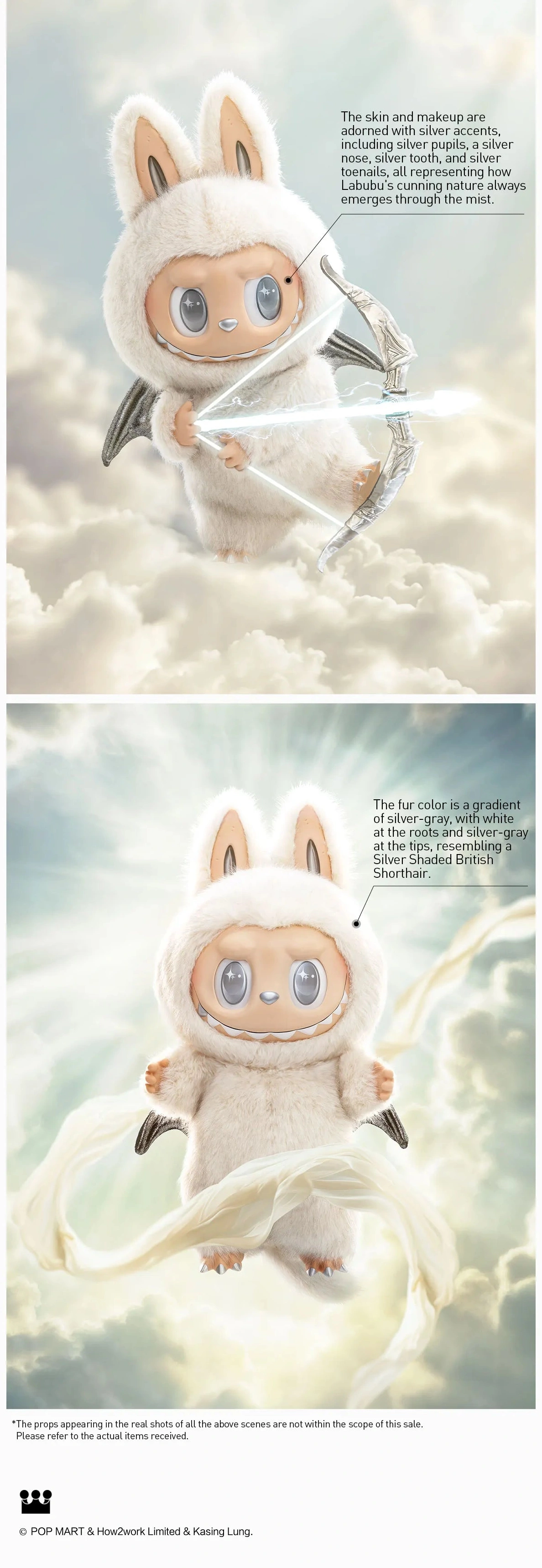 Stylish 8727 ZIMOMO THE MONSTERS V2-ANGEL IN CLOUDS Vinyl Face Doll