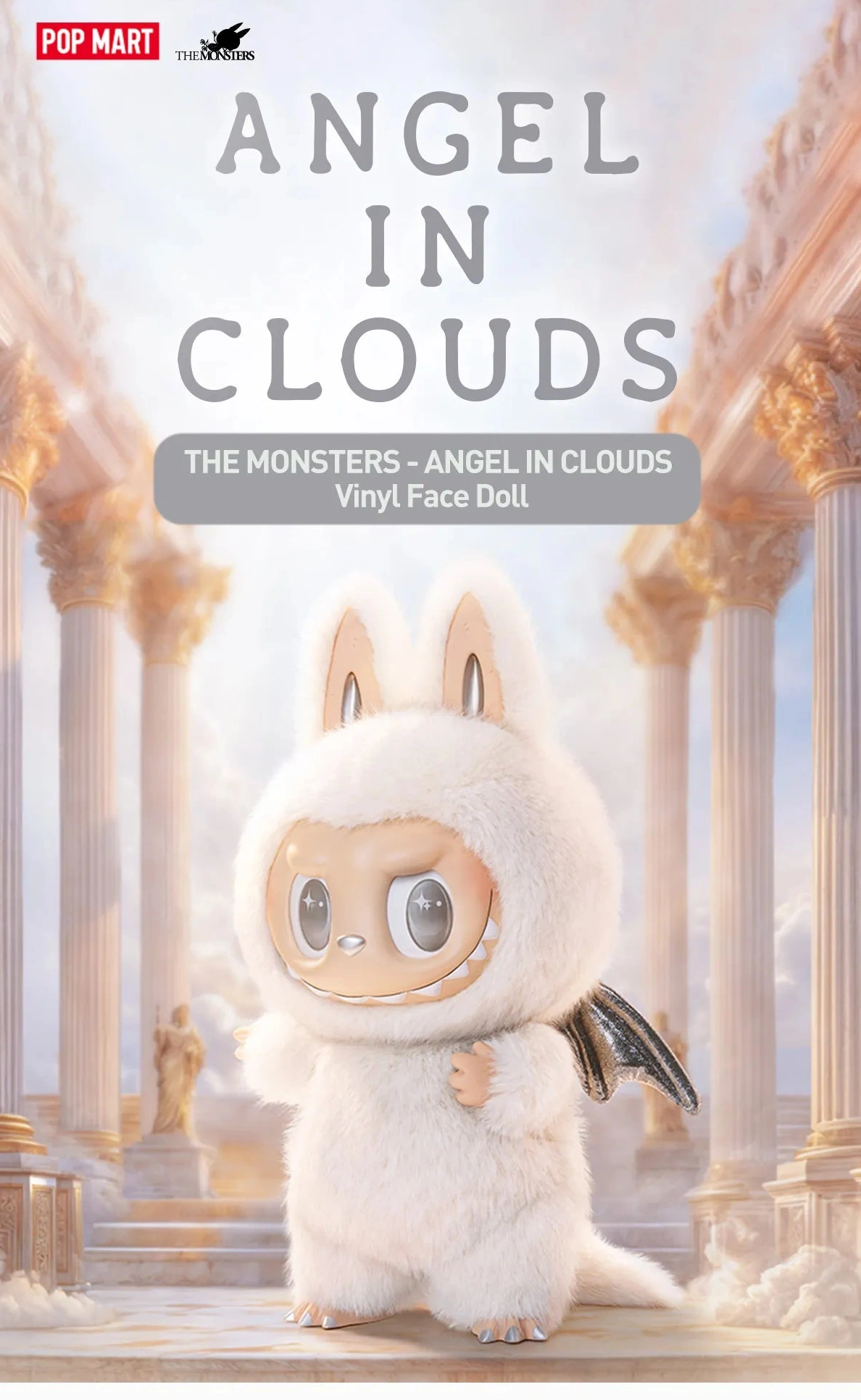Stylish 8727 ZIMOMO THE MONSTERS V2-ANGEL IN CLOUDS Vinyl Face Doll