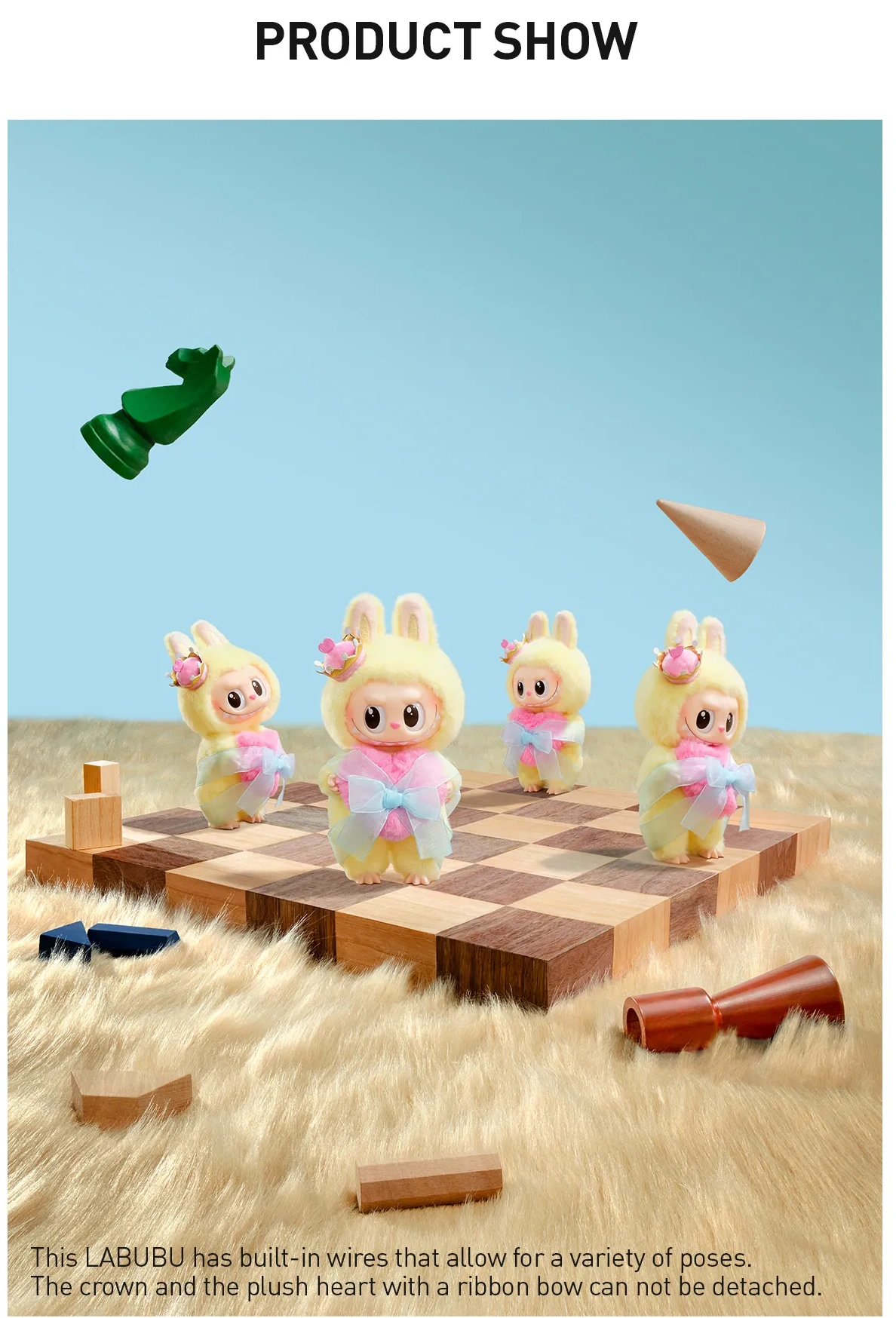 The Monsters Labubu Let's Checkmate Series Vinyl Plush Hanging Card Cozy 688