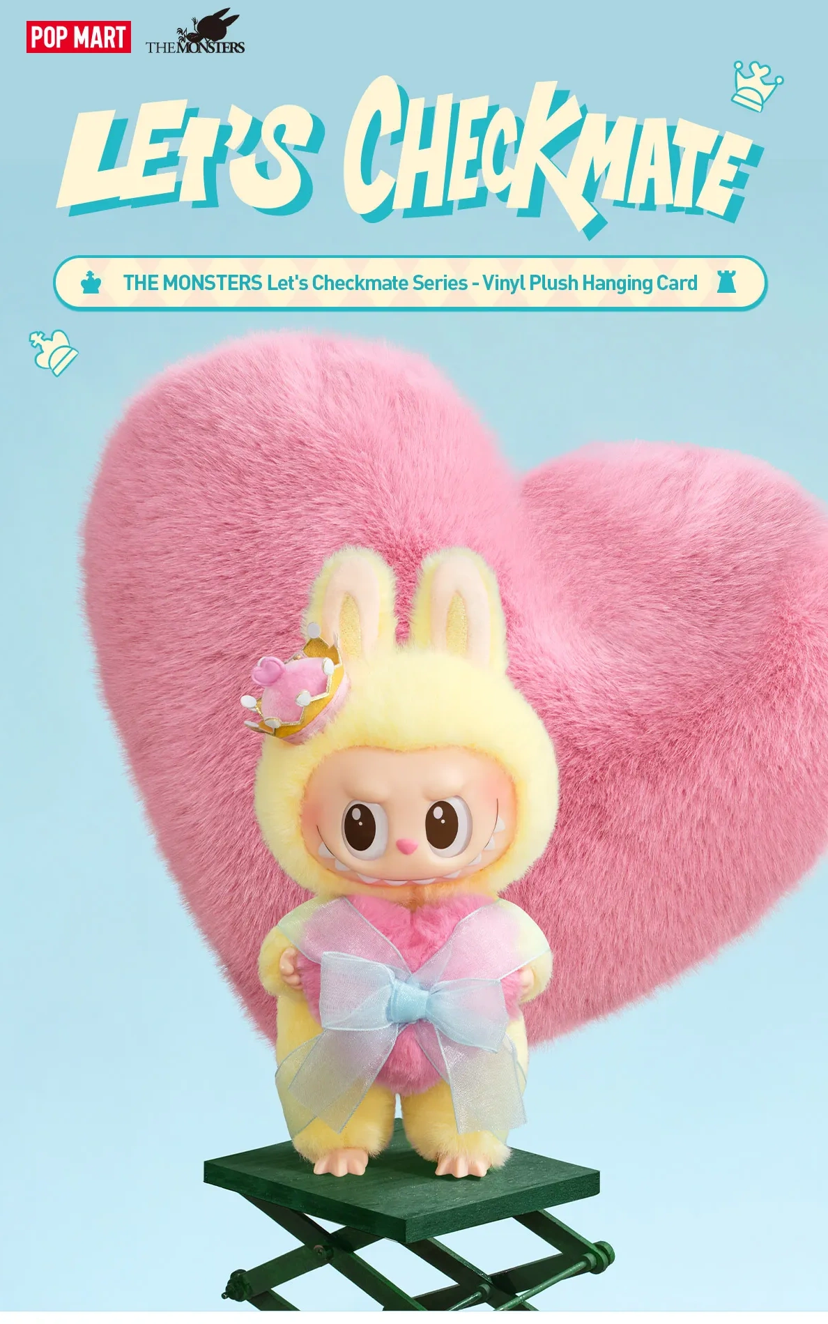 The Monsters Labubu Let's Checkmate Series Vinyl Plush Hanging Card Cozy 688