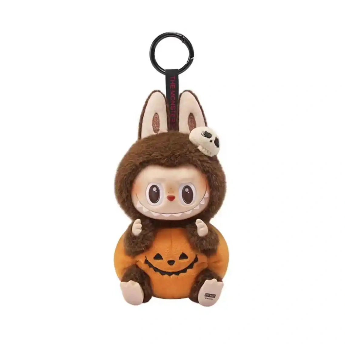 Vibrant 7425 LABUBU Happy Halloween Party Series-Sitting Pumpkin Vinyl Plush Pendant