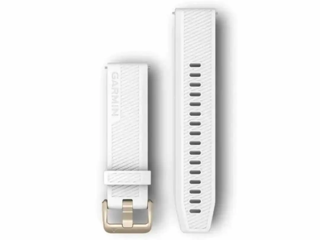 Garmin 20mm Band Quick Release Silicone Band - White Light Gold - 010-12927-00