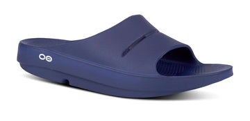 Affordable Unisex OOFOS OOahh Slide - 1100-NAVY