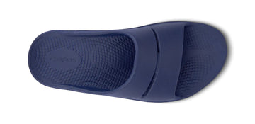 Affordable Unisex OOFOS OOahh Slide - 1100-NAVY