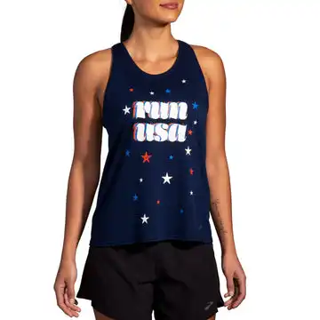 Affordable Women's Brooks Run USA Distance Tank 3.0 - 221670-403