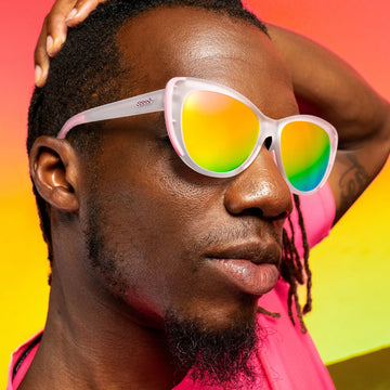 Cheap goodr Glam G Running Sunglasses - Rainbow Runway Ready