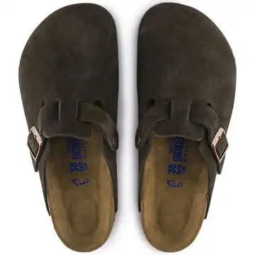 Affordable Men's Birkenstock Boston Suede Leather Clog - BIRK-660461