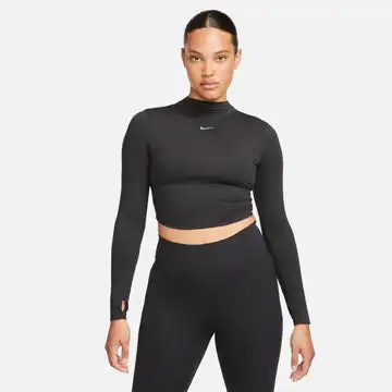 Affordable Women's Nike OneLuxe Long Sleeve Crop - FB5276-010