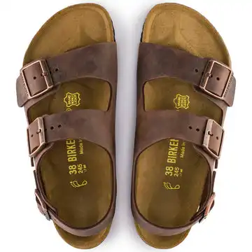 Affordable Men's Birkenstock Milano Habana Oiled Leather BIRK-34871