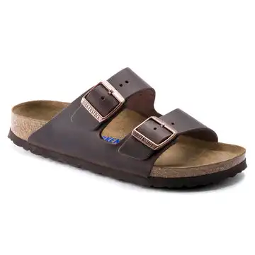 Men's Birkenstock Arizona Soft Footbed Habana Oiled Leather - BIRK-452761