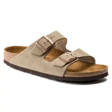 Women's Birkenstock Arizona Soft Footbed Taupe Suede BIRK-951301