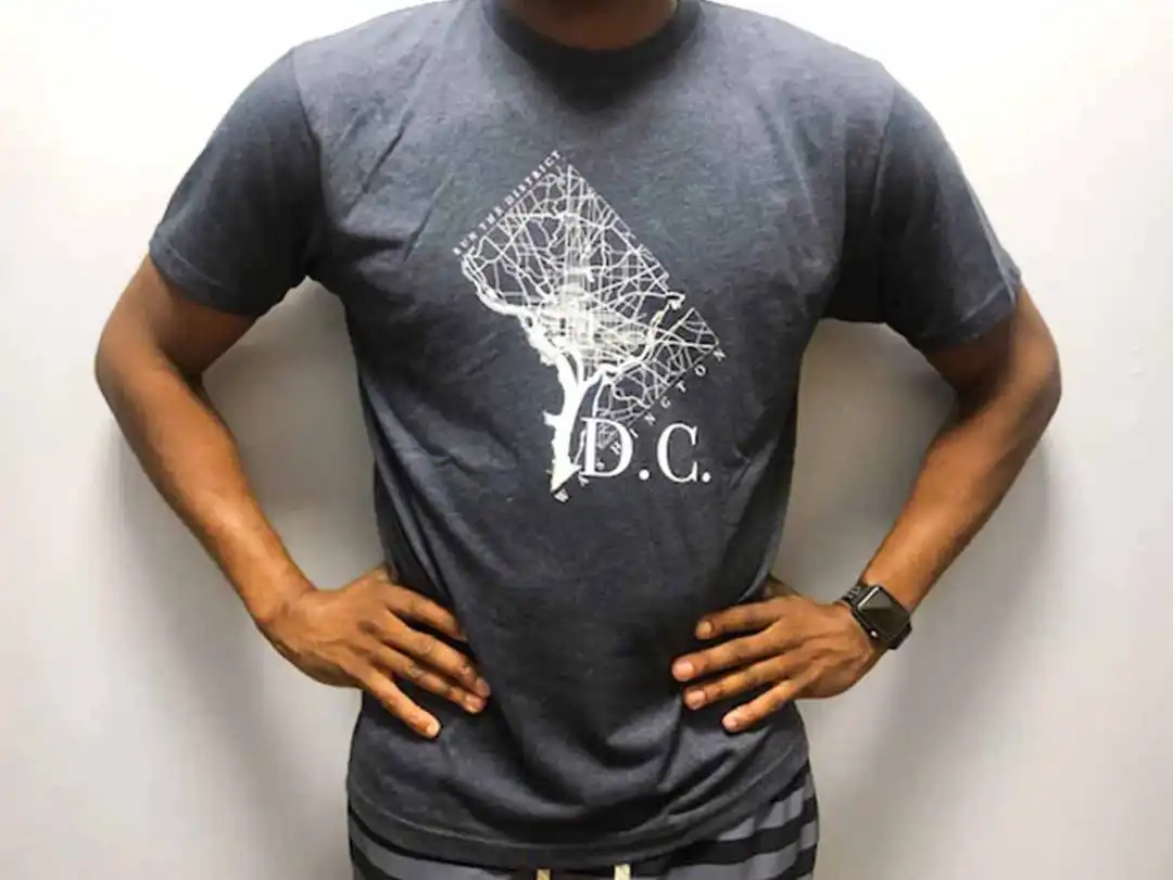 Unisex =PR= DC Street Map Graphic Tee -  NEXT-DCSTRTMAPNAVY