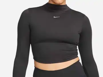 Women's Nike OneLuxe Long Sleeve Crop - FB5276-010