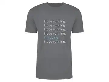 Unisex I Love Running Graphic Tee - NEXT-ILOVERUNNING