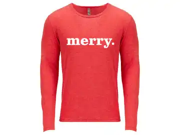 Unisex Merry Graphic Long Sleeve - NEXT-MERRY24