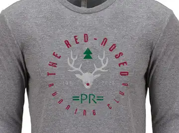 Affordable Unisex Red-Nosed Running Club Holiday Graphic Long Sleeve