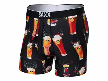 Men's Saxx Volt Boxer Brief - Reinbeer Black - SXBB29-RBB