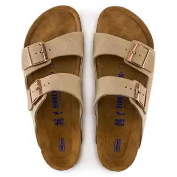 Affordable Women's Birkenstock Arizona Soft Footbed Taupe Suede BIRK-951301