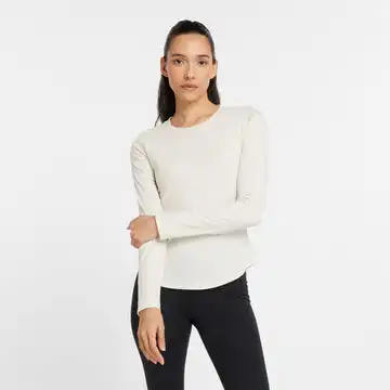 Affordable Women's New Balance Micro-Rib Long Sleeve  - WT43527-LIN