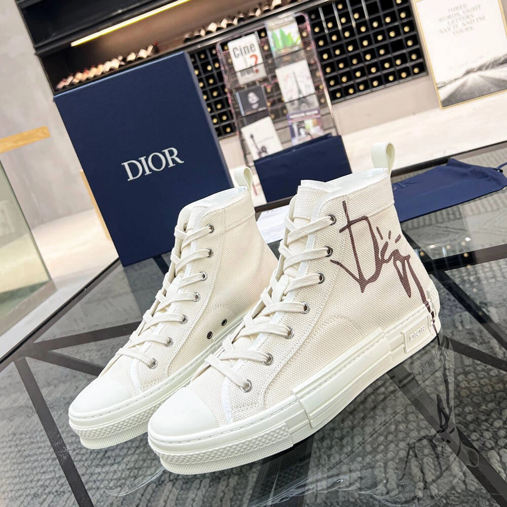 Stretchable B23 CACTUS JACK DIOR HIGH-TOP SNEAKER 93