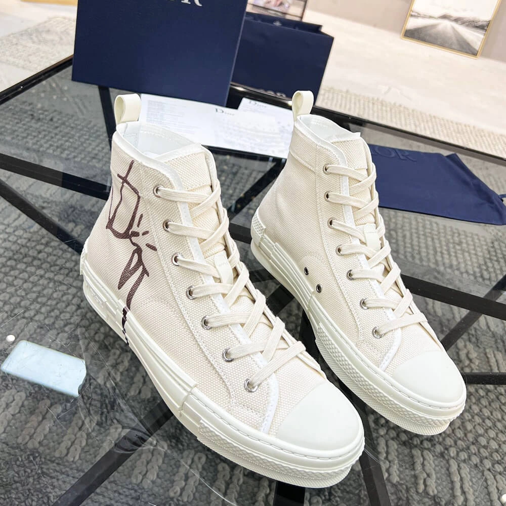 Stretchable B23 CACTUS JACK DIOR HIGH-TOP SNEAKER 93