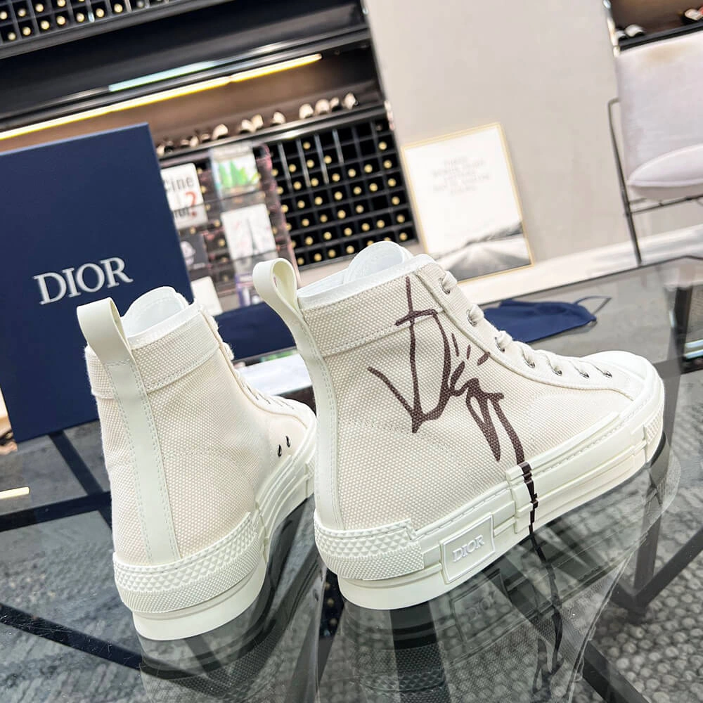 Stretchable B23 CACTUS JACK DIOR HIGH-TOP SNEAKER 93