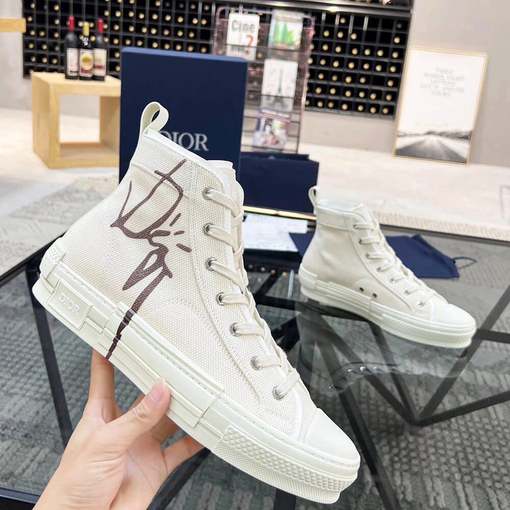Stretchable B23 CACTUS JACK DIOR HIGH-TOP SNEAKER 93
