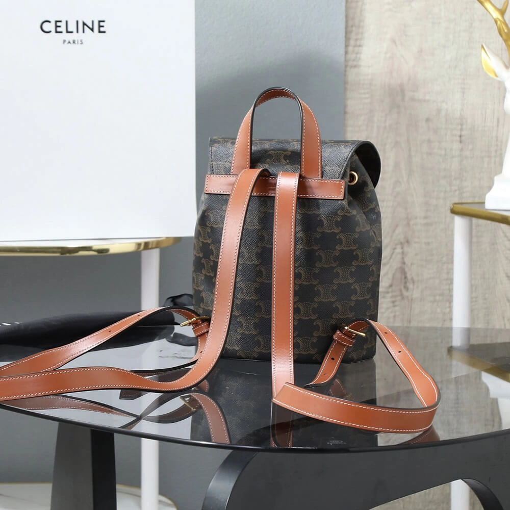 Refined BACKPACK CELINE BONNIE IN Triomphe Canvas and calfskin(HIGH-END GRADE) 1631