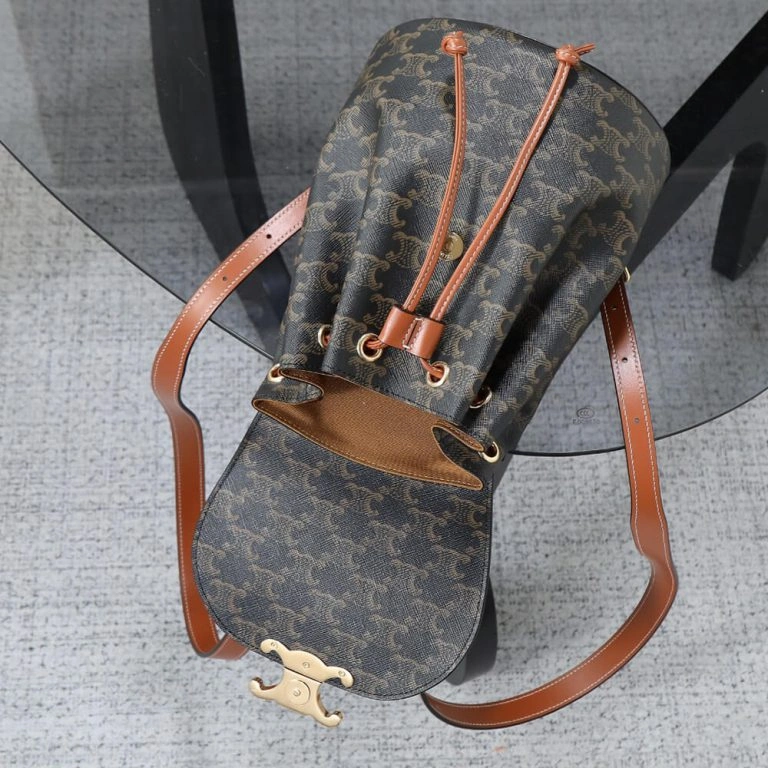Refined BACKPACK CELINE BONNIE IN Triomphe Canvas and calfskin(HIGH-END GRADE) 1631
