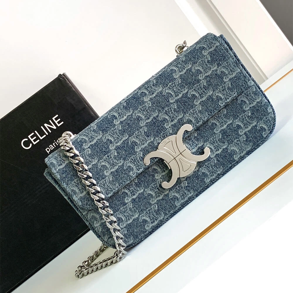 CELINE CHAIN SHOULDER BAG CLAUDE Sleek 1650