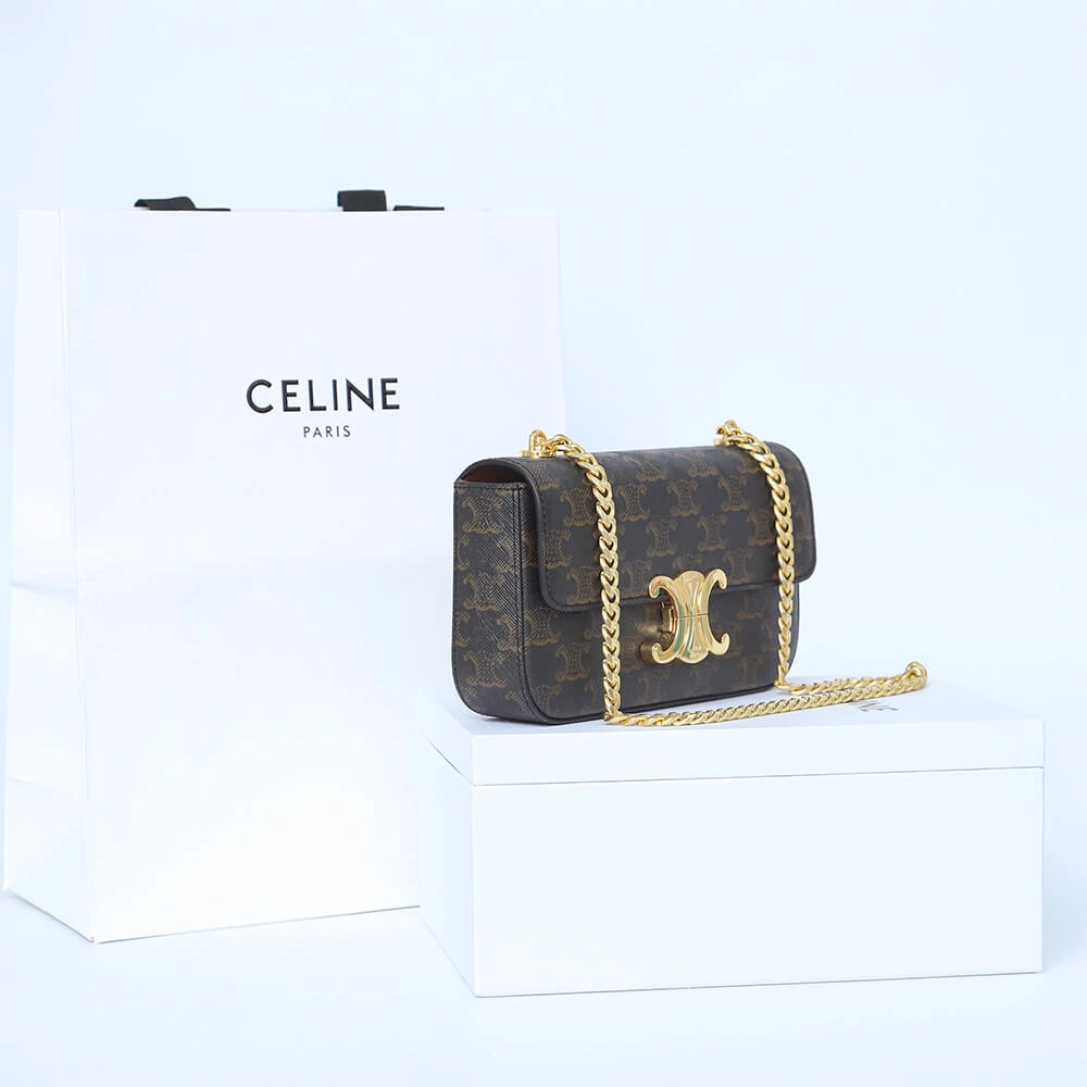 CELINE CHAIN SHOULDER BAG CLAUDE Fashionable 1627