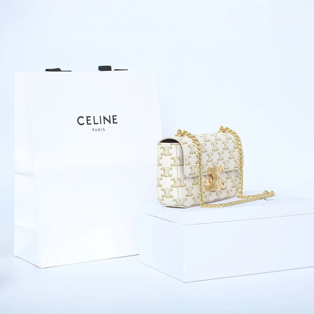 Sustainable CELINE CHAIN SHOULDER BAG CLAUDE 1600