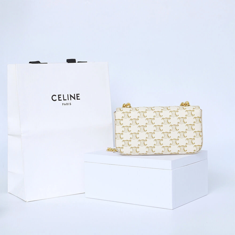 Sustainable CELINE CHAIN SHOULDER BAG CLAUDE 1600