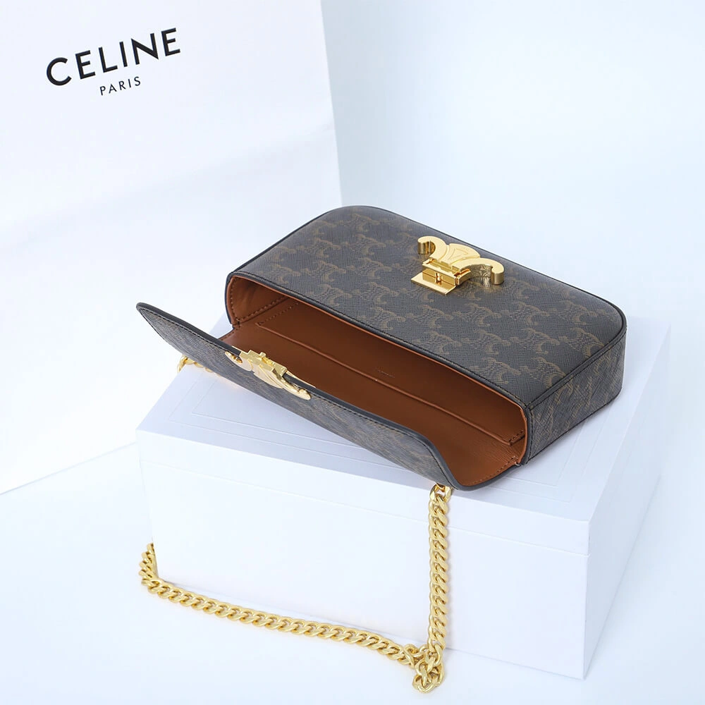 CELINE CHAIN SHOULDER BAG CLAUDE Fashionable 1627