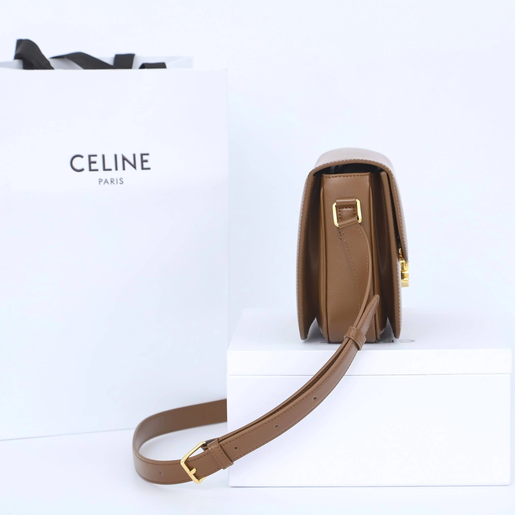 CELINE CLASSIQUE TRIOMPHE BAG IN CALFSKIN Classic 1611
