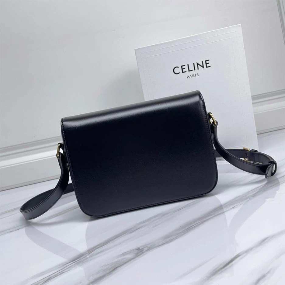 CELINE CLASSIQUE TRIOMPHE BAG IN SHINY CALFSKIN(high-end grade) Supportive 1637