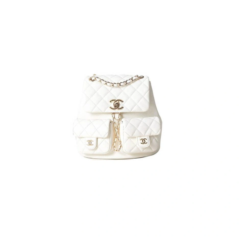 Trendy CHANEL  Caviar Backpack 1075