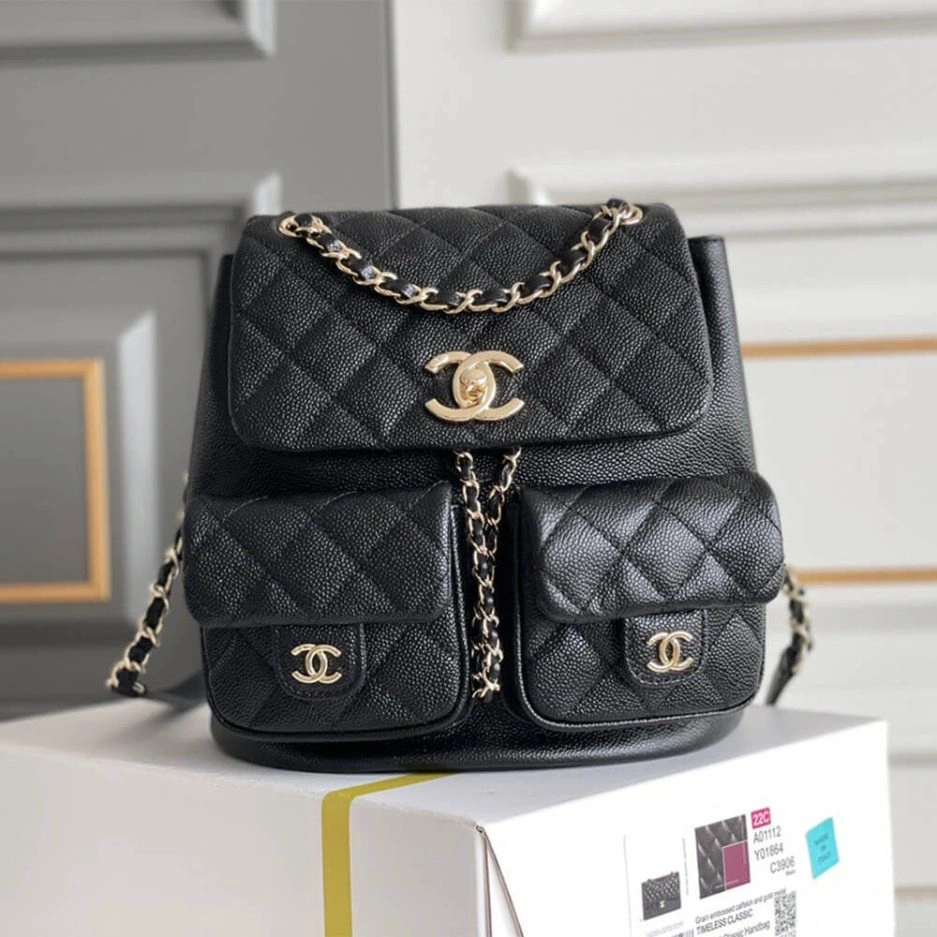 CHANEL  Caviar Backpack Comfortable 1070