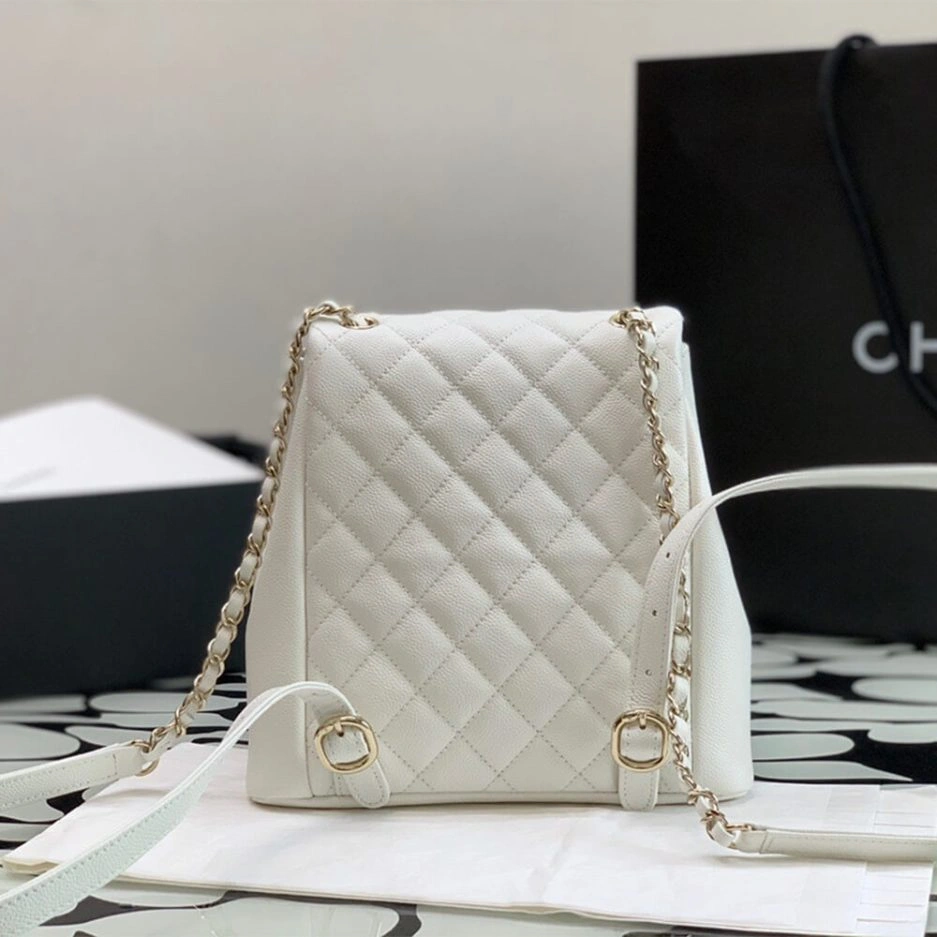 Trendy CHANEL  Caviar Backpack 1075