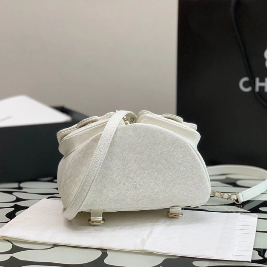 Trendy CHANEL  Caviar Backpack 1075