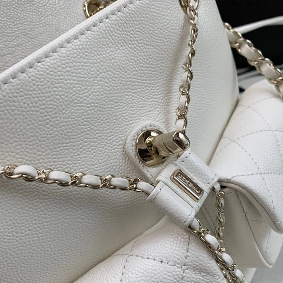 Trendy CHANEL  Caviar Backpack 1075