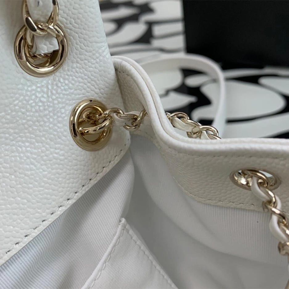 Trendy CHANEL  Caviar Backpack 1075