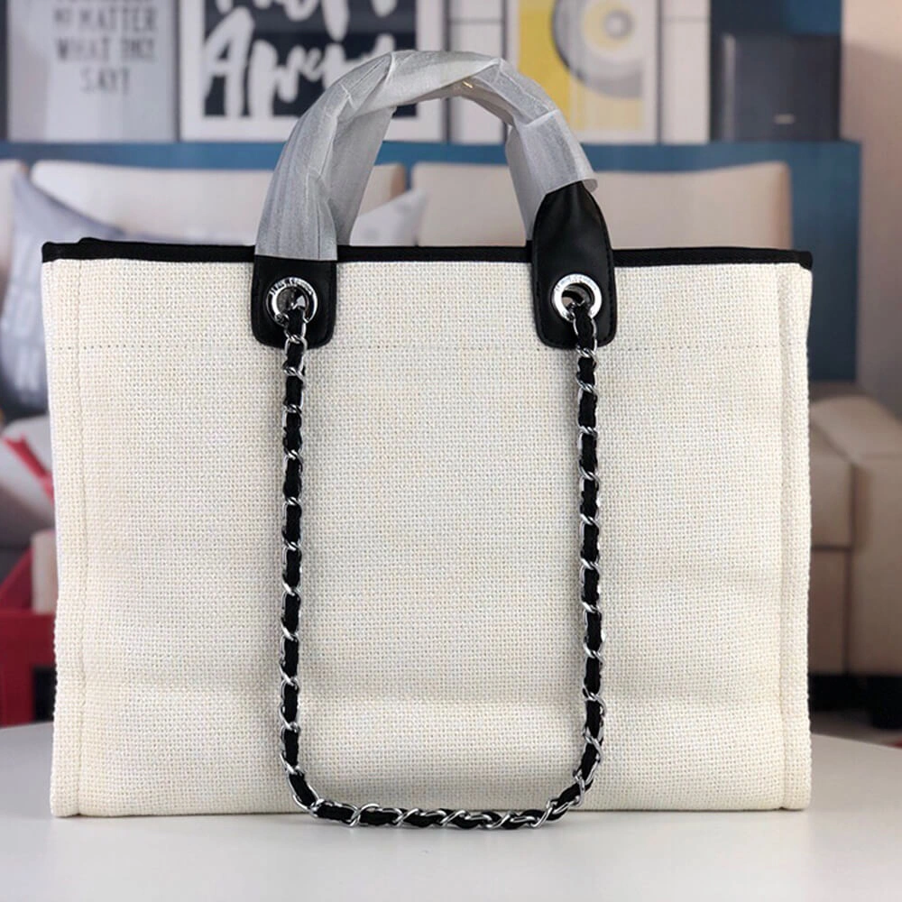 Colorful CHANEL Deauville Large Tote 1199