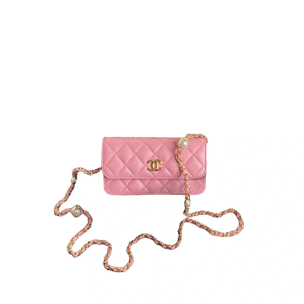 CHANEL Flap Phone Holder with Chain(HIGH-END GRADE) SoftTouch 1057