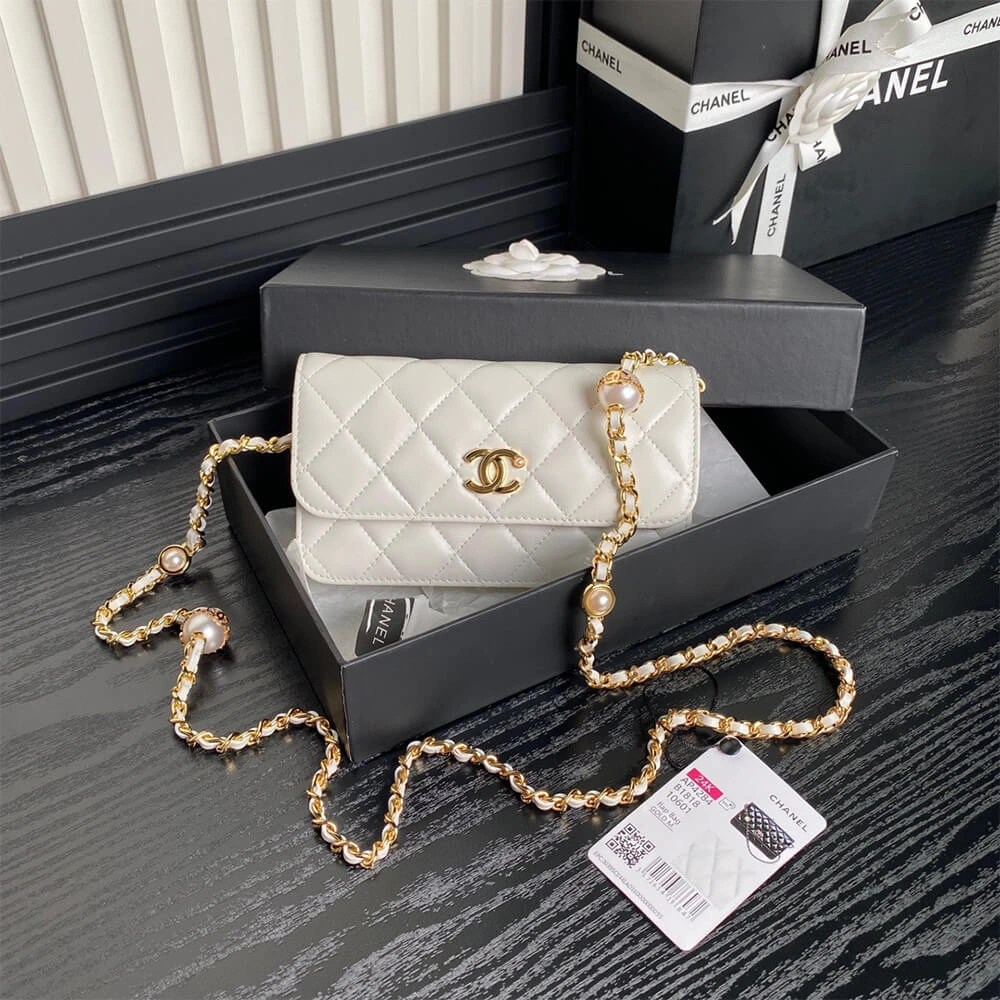 CHANEL Flap Phone Holder with Chain(HIGH-END GRADE) OnTrend 1081