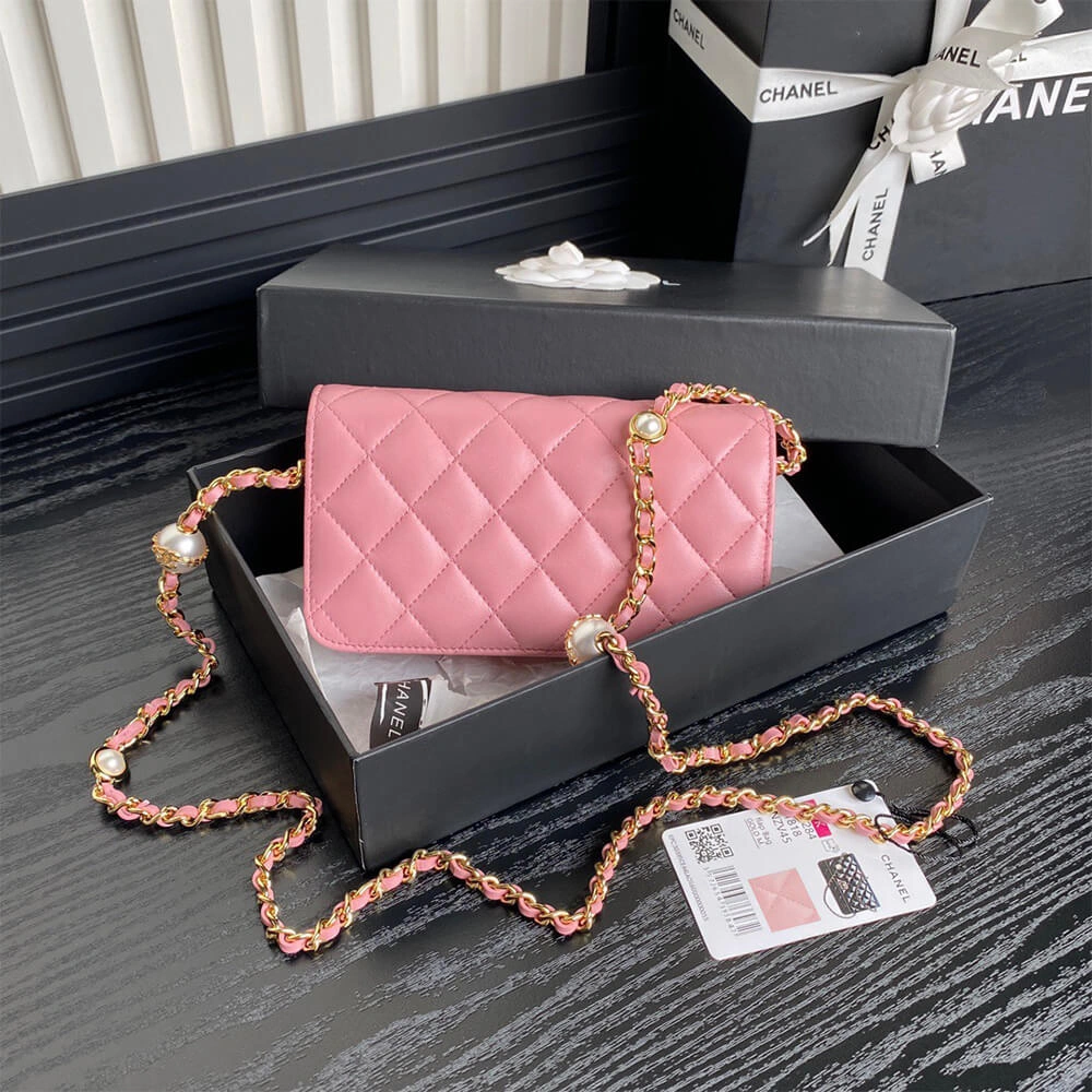CHANEL Flap Phone Holder with Chain(HIGH-END GRADE) SoftTouch 1057