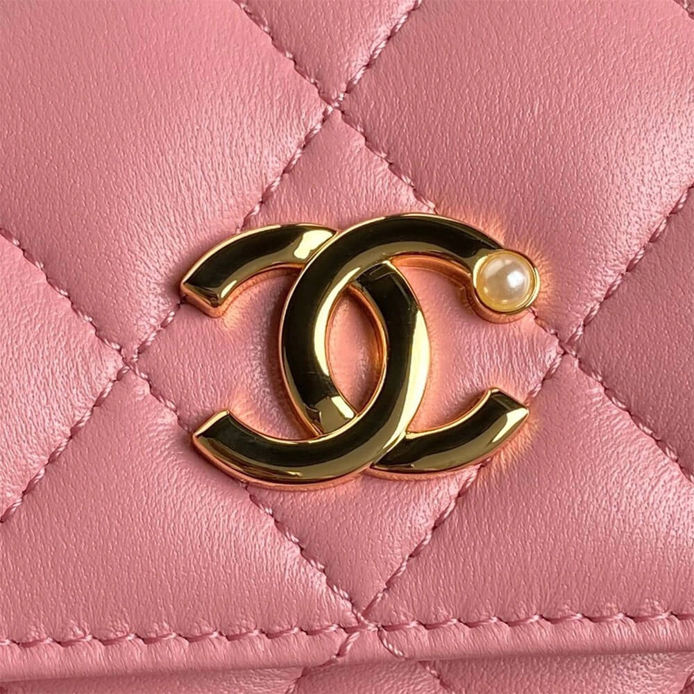 CHANEL Flap Phone Holder with Chain(HIGH-END GRADE) SoftTouch 1057