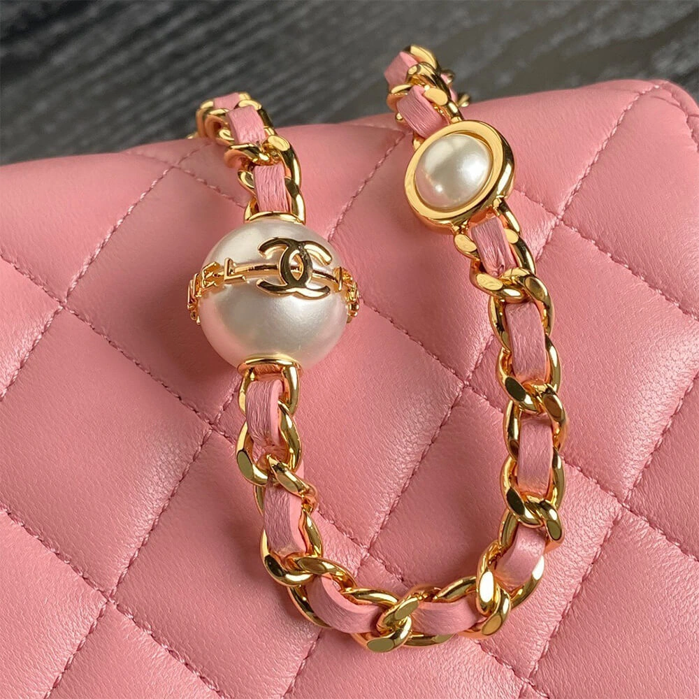 CHANEL Flap Phone Holder with Chain(HIGH-END GRADE) SoftTouch 1057