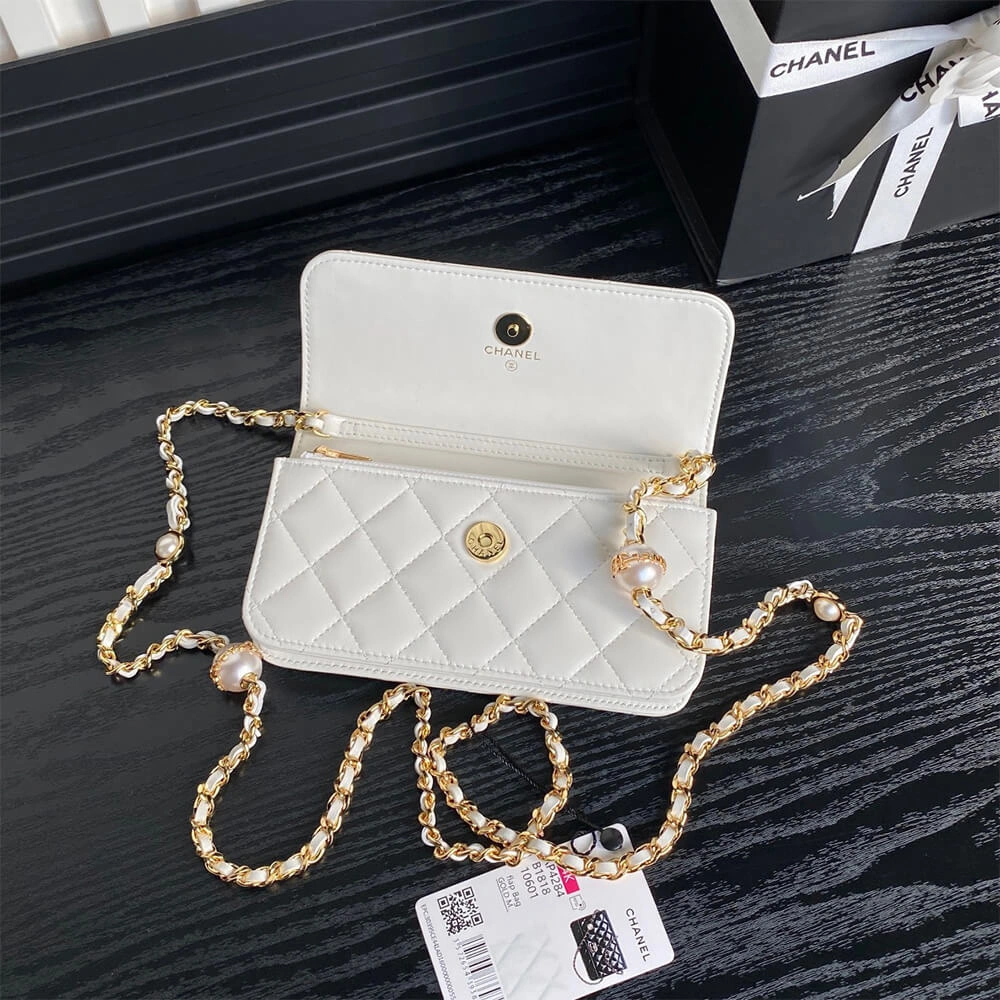 CHANEL Flap Phone Holder with Chain(HIGH-END GRADE) OnTrend 1081